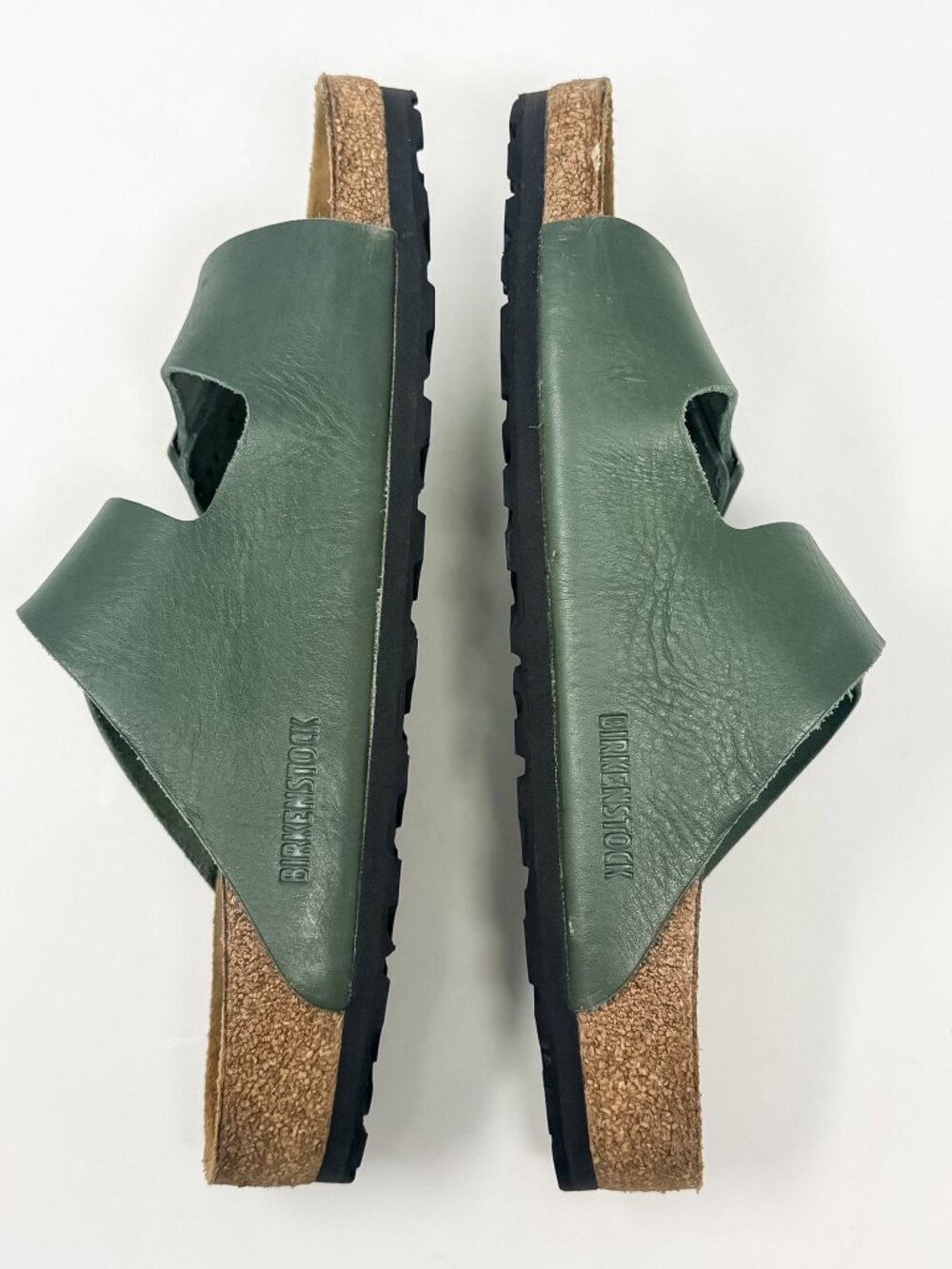Birkenstock Unisex Arizona Oiled Leather Sandals Men's 9 / Women's 11 Green View 6